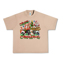 Burro Merry Christmas  tractor Urban Heavy Tee - CowhideDigitalArt