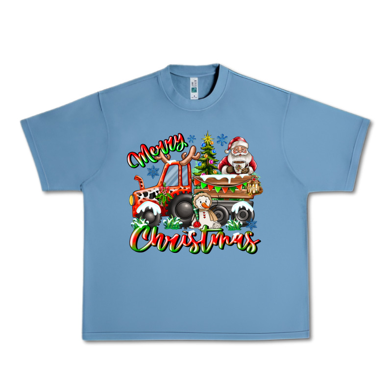 Merry Christmas  Tractor Urban Heavy Tee by CowhideDigitalArt | Teevron