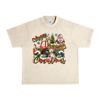 Sandshell Merry Christmas  tractor Urban Heavy Tee - CowhideDigitalArt