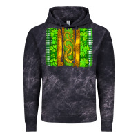Cloud Black saint patricks horseshoe shamrock leopard glitter brushstroke Vintage Hoodie - Artiststas