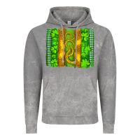 Cloud Rock saint patricks horseshoe shamrock leopard glitter brushstroke Vintage Hoodie - Artiststas