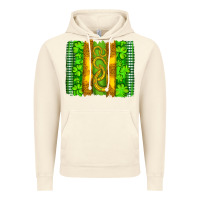 Vintage Artic saint patricks horseshoe shamrock leopard glitter brushstroke Vintage Hoodie - Artiststas