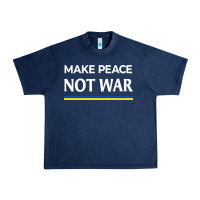 Navy make peace not war Urban Heavy Tee - linhVisuals