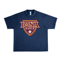 Navy iona gaels Urban Heavy Tee - linhVisuals