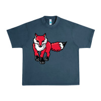 Midnight Navy marist red foxes Urban Heavy Tee - linhVisuals