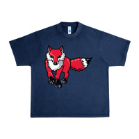 Navy marist red foxes Urban Heavy Tee - linhVisuals