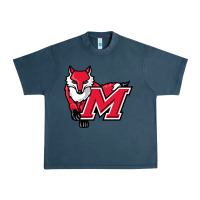 Midnight Navy marist red foxes Urban Heavy Tee - linhVisuals