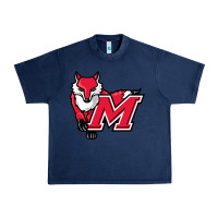 Navy marist red foxes Urban Heavy Tee - linhVisuals