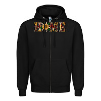Black christmas home with windmill Zipper Hoodie - RanaPortraitStore