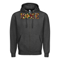 Charcoal Heather christmas home with windmill Zipper Hoodie - RanaPortraitStore