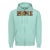 Seafoam christmas home with windmill Zipper Hoodie - RanaPortraitStore