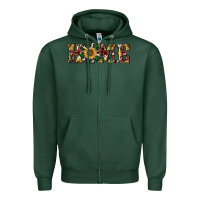 Sports Green christmas home with windmill Zipper Hoodie - RanaPortraitStore