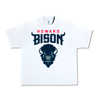 White howard bison Urban Heavy Tee - linhVisuals