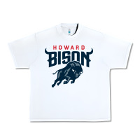 White howard bison Urban Heavy Tee - linhVisuals