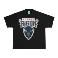 Black howard bison Urban Heavy Tee - linhVisuals