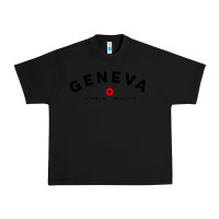 Black geneva switzerland clothing gifts and souvenirs Urban Heavy Tee - linhVisuals