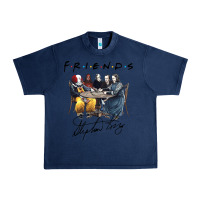 Navy Horror friends Urban Heavy Tee - linhVisuals