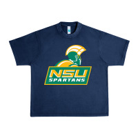 Navy norfolk state spartans Urban Heavy Tee - linhVisuals