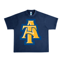 Navy north carolina a&t aggies Urban Heavy Tee - linhVisuals