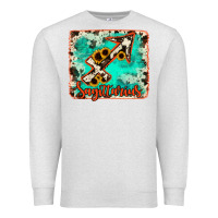 Oatmeal Heather Sagittarius turquoise cowhide Premium Sweatshirt - RanaPortraitStore
