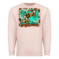 Pale Pink Sagittarius turquoise cowhide Premium Sweatshirt - RanaPortraitStore