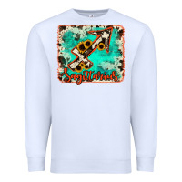 White Sagittarius turquoise cowhide Premium Sweatshirt - RanaPortraitStore