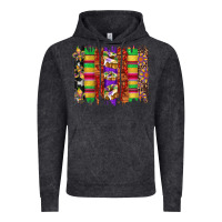 Vintage Black mardi gras cake fleur de lis crawfish brushstrokes Vintage Hoodie - Artiststas
