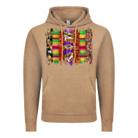 Vintage Coffee mardi gras cake fleur de lis crawfish brushstrokes Vintage Hoodie - Artiststas