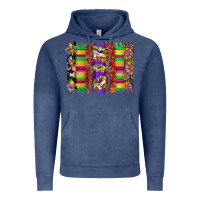 Vintage Denim mardi gras cake fleur de lis crawfish brushstrokes Vintage Hoodie - Artiststas