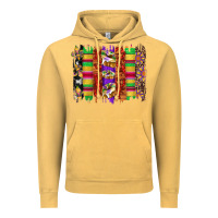 Vintage Mustard mardi gras cake fleur de lis crawfish brushstrokes Vintage Hoodie - Artiststas