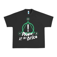 Pigment Black PANIC! AT THE DISCO Urban Heavy Tee - linhVisuals