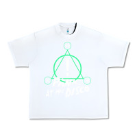White PANIC! AT THE DISCO Urban Heavy Tee - linhVisuals