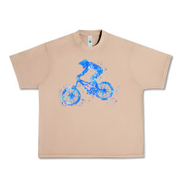 Burro downhill mountain bike t  shirt downhill mountain bike jump blue water Urban Heavy Tee - linhVisuals