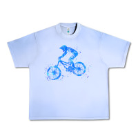 Grape Ice downhill mountain bike t  shirt downhill mountain bike jump blue water Urban Heavy Tee - linhVisuals
