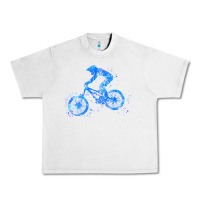 Lunar Rock downhill mountain bike t  shirt downhill mountain bike jump blue water Urban Heavy Tee - linhVisuals