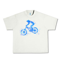 Pistachio downhill mountain bike t  shirt downhill mountain bike jump blue water Urban Heavy Tee - linhVisuals