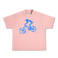 Salmon downhill mountain bike t  shirt downhill mountain bike jump blue water Urban Heavy Tee - linhVisuals
