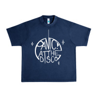 Navy PANIC! AT THE DISCO Urban Heavy Tee - linhVisuals