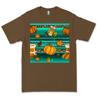 Cacao autumn seamless pattern Premium Tee - BundleAndBundleShop