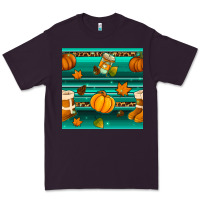 Plum autumn seamless pattern Premium Tee - BundleAndBundleShop