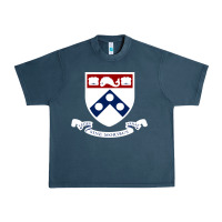 Midnight Navy upenn shield with banner Urban Heavy Tee - linhVisuals