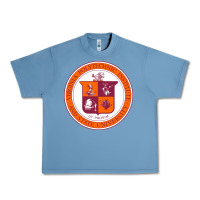 Pebble Blue virginia tech seal Urban Heavy Tee - linhVisuals