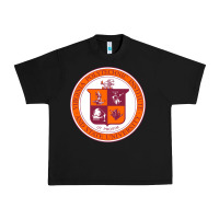 Black virginia tech seal Urban Heavy Tee - linhVisuals