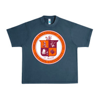 Midnight Navy virginia tech seal Urban Heavy Tee - linhVisuals
