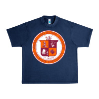 Navy virginia tech seal Urban Heavy Tee - linhVisuals