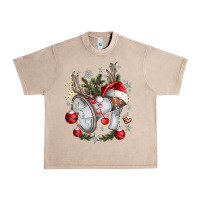 French Oak Merry Christmas Urban Heavy Tee - CowhideDigitalArt