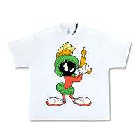 White marvin the martian looney Urban Heavy Tee - linhVisuals