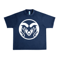 Navy colorado state rams Urban Heavy Tee - linhVisuals