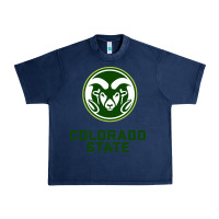 Navy colorado state rams Urban Heavy Tee - linhVisuals