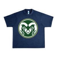 Navy colorado state rams Urban Heavy Tee - linhVisuals